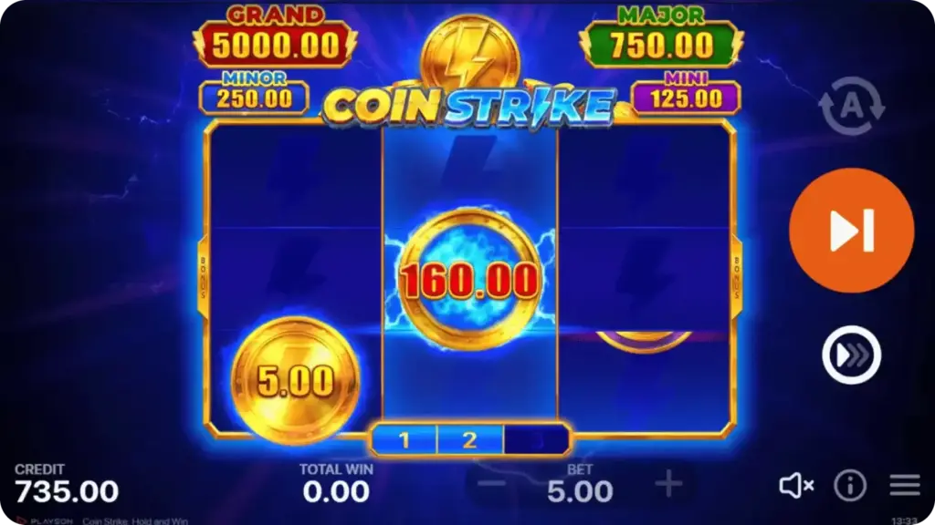 Funkcja Coin Strike w grze Coin Strike