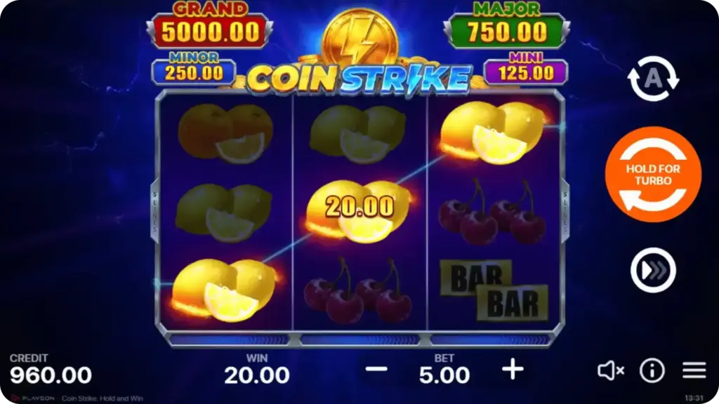 Funkcja Pile of Gold w grze Coin Strike